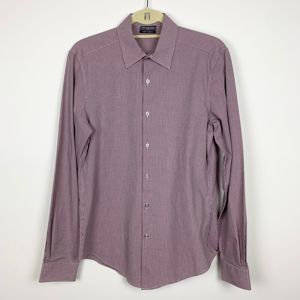 Van Heusen Flex3 Slim Fit Check Button Up Shirt